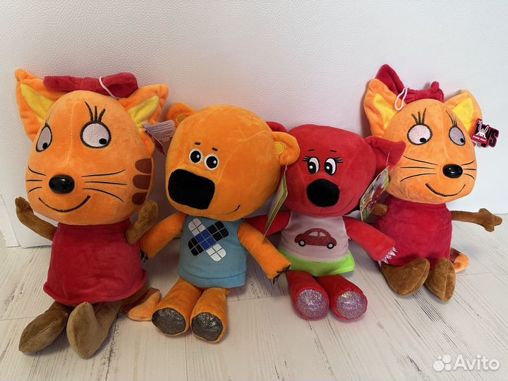 Мягкие игрушки музыкальные мимишки,три кота