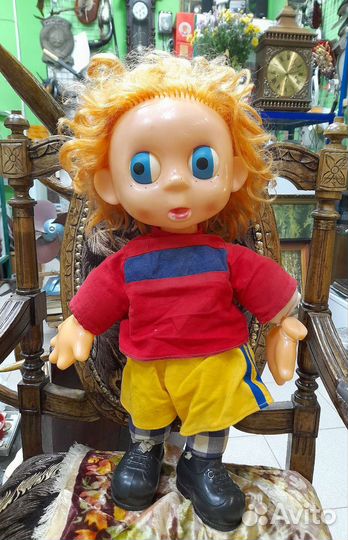Кукла СССР флиртующая рыжий футболист Кругозор