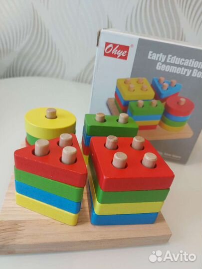 Развивающие деревянные игрушки, сортер