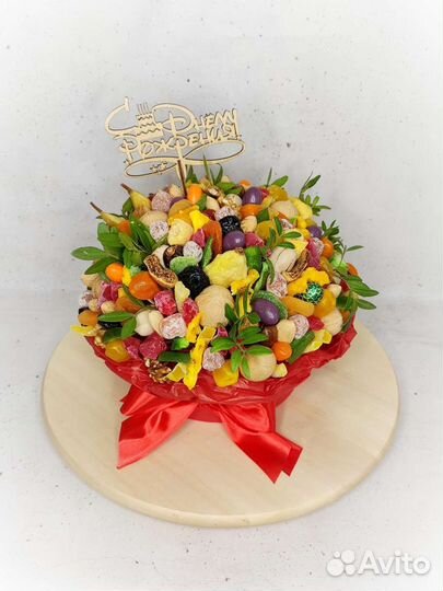 Съедобный букет из сухофруктов