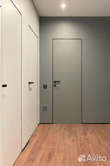 Скрытые двери под покраску