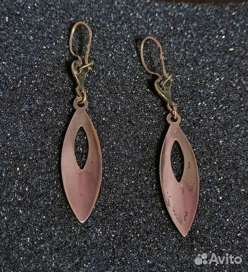 Серьги серебряные Северная Чернь 925