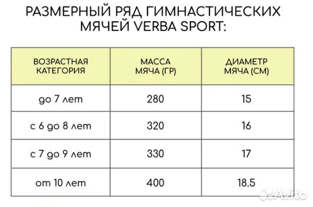 Мяч для художественной гимнастики 16см Verba Sport