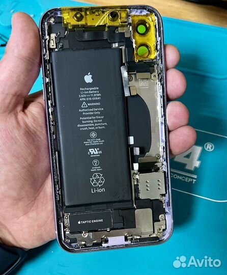 Корпус iPhone 11 фиолетовый оригинал
