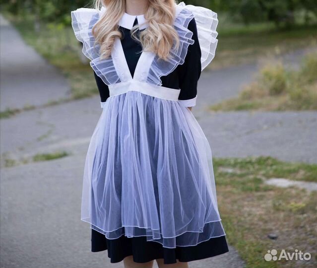 Школьный фартук и платье