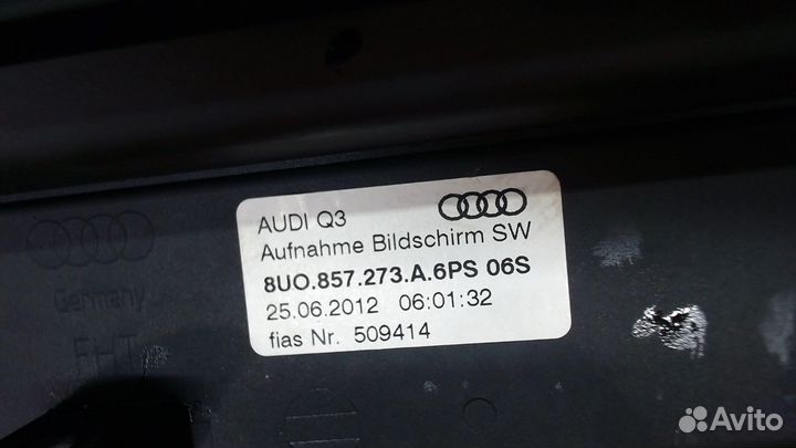 Дисплей мультимедиа Audi Q3, 2012