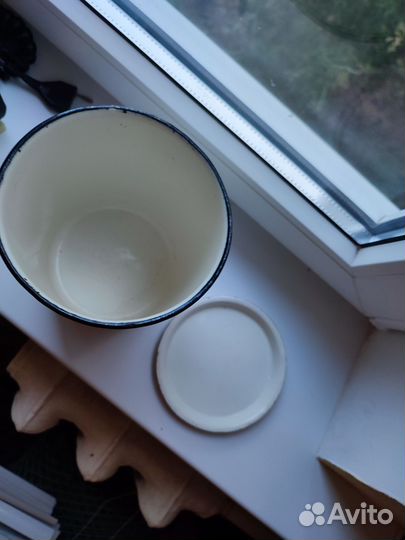 Эмалированная банка Сахар СССР