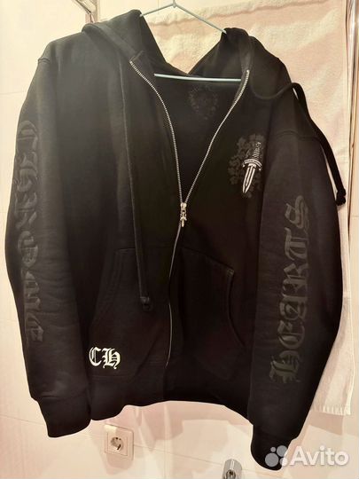 Chrome Hearts hoodie худи черное