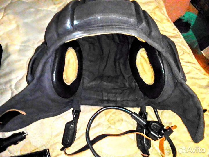 Шлем танкиста с наушниками