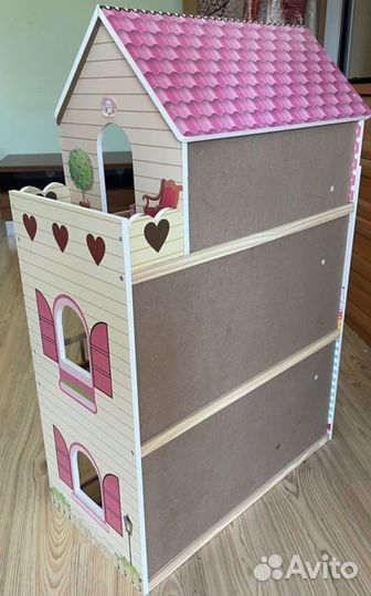 Домик кукольный деревянный
