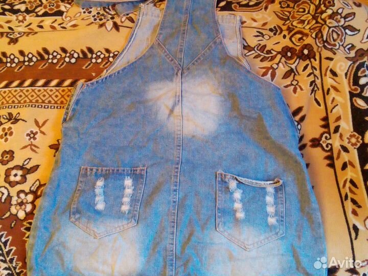 Джинсовый сарафан s