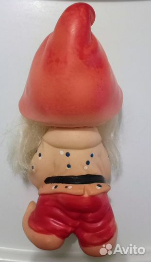 Резиновые игрушки СССР (гном, Карлсон, Куклачев)