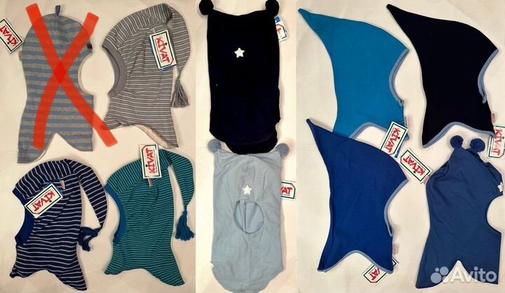 Шапка шлем kivat размер 2, новый, хлопок