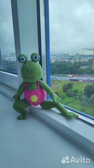 Лягушка игрушка. Ручная работа
