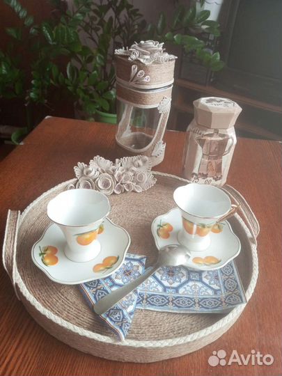 Поднос из джута