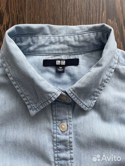 Uniqlo джинсовая рубашка