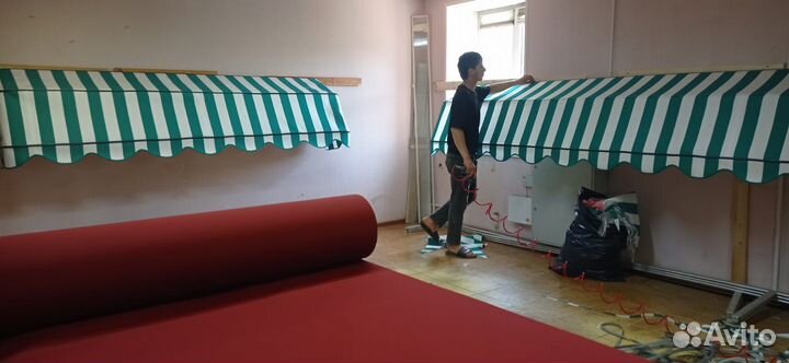 Замена ткани в маркизах. Ремонт маркиз