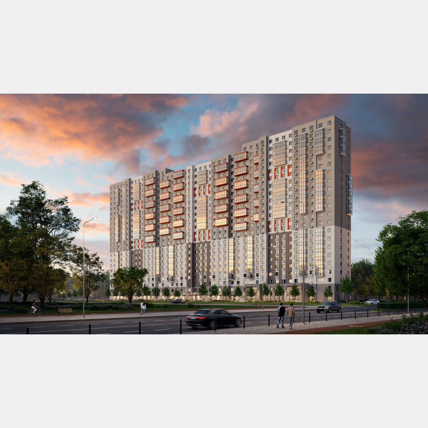 1-к. квартира, 33,3 м², 8/21 эт.