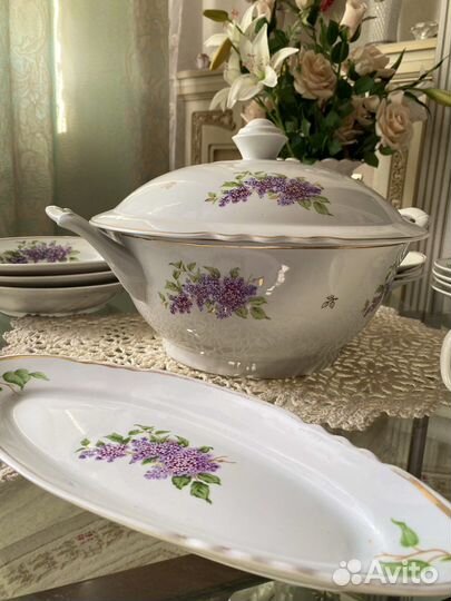 Сервиз Дулево сирень обеденный