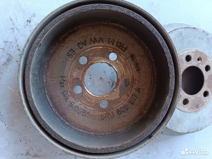 Барабан тормозной задний Skoda Rapid