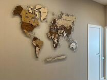 Идеальная деревянная карта мира из дерева