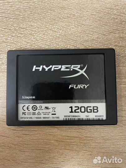 SSD Kingston Xyper X Fury 120gb