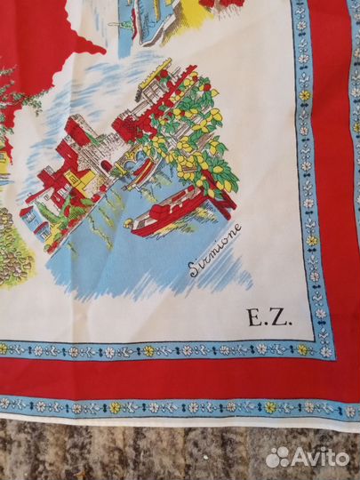 Платок с картой