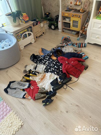 Вещи на мальчика, одежда и обувь пакетом, 1 годик