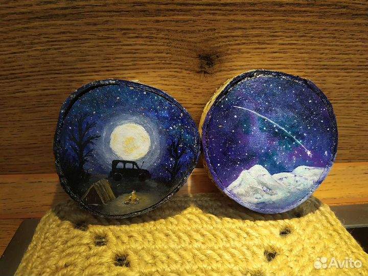 Картина на спиле, подарок путешественнику