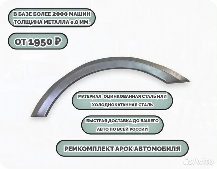 Ремкомплект арок на все авто