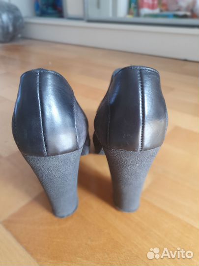 Ботильоны натуральная кожа замша 40