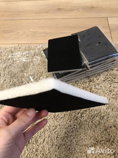 Паралоновые бархатные вставки в коробки