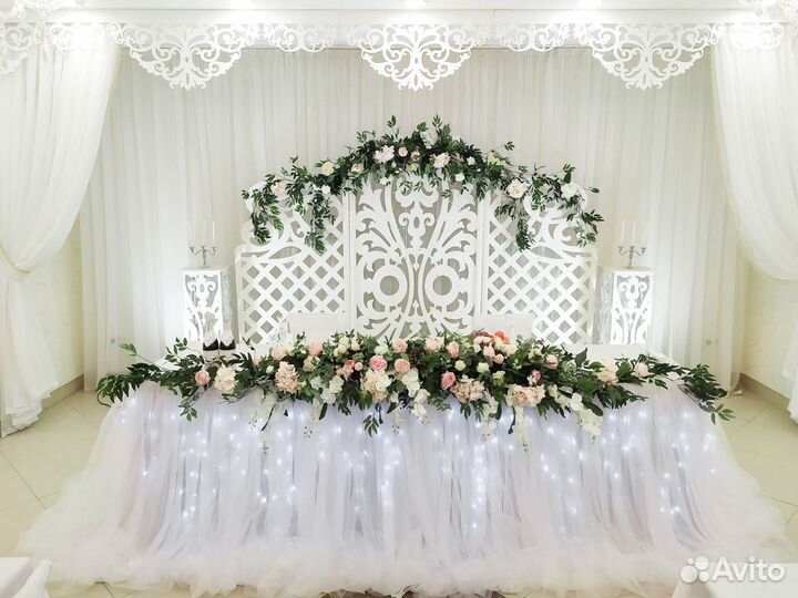 Оформление свадьбы, украшение зала, декор