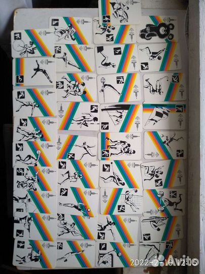 Календарь Олимпиада 80 и карты игра