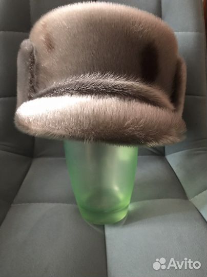 Шапка мужская, норка, в идеальном сост, р 58/60