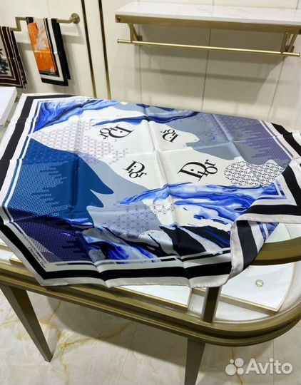 Стильный Платок из Шелка ручной шов Летний