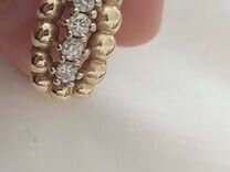 Золотое кольцо с бриллиантом 17 размер