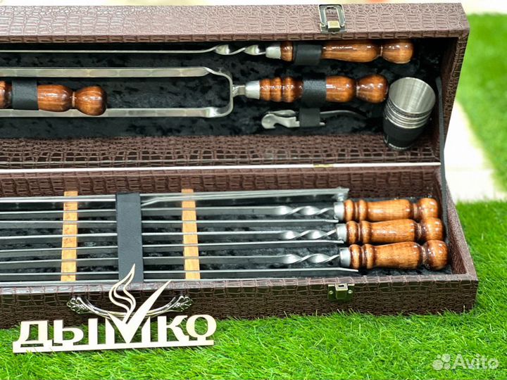 Набор шампуров в кейсе 