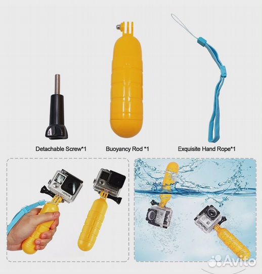 Набор аксессуаров 58 в 1 для экшн-камеры GoPro нов