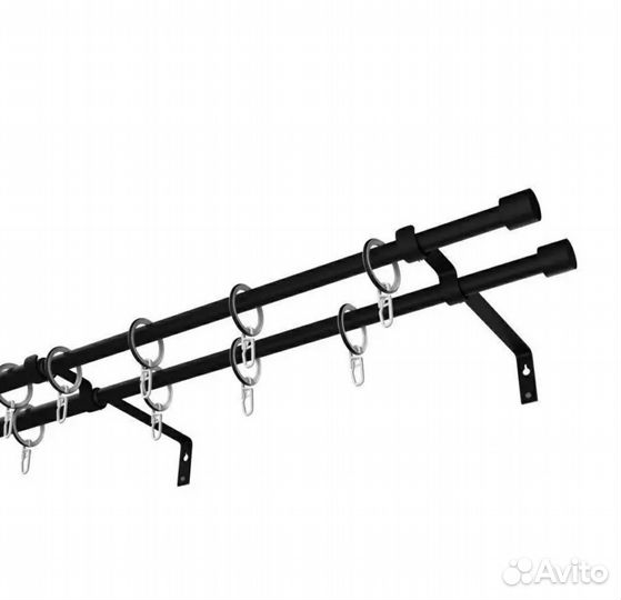 Карнизы для штор двухрядный металлический