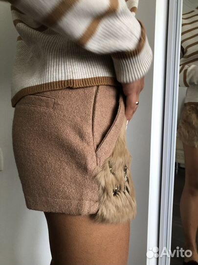 Шорты теплые, с мехом кролика