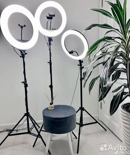 Кольцевые лампы, штативы гарантия