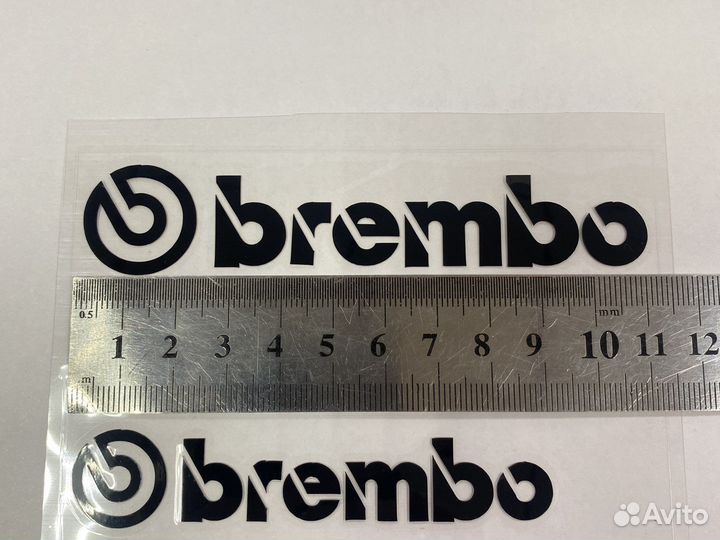 Наклейки на суппорта Brembo черные