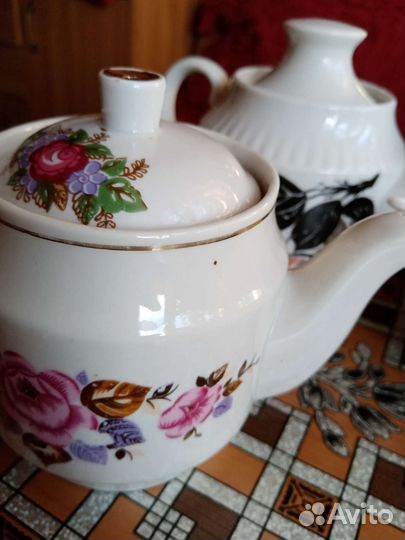 Заварочные чайники 5шт. Фарфоровые