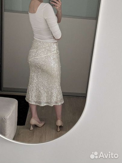 Юбка с пайетками