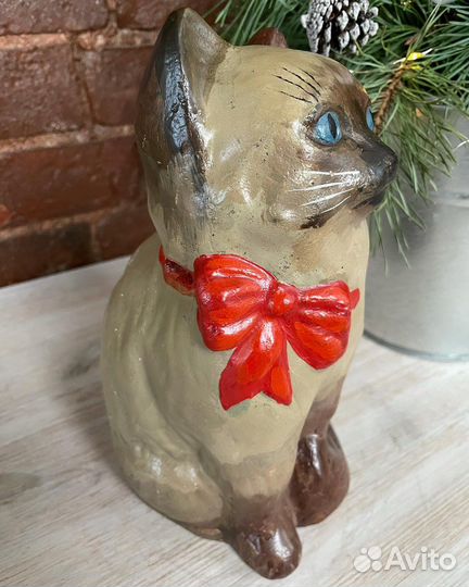 Копилка гипсовая кошка. СССР