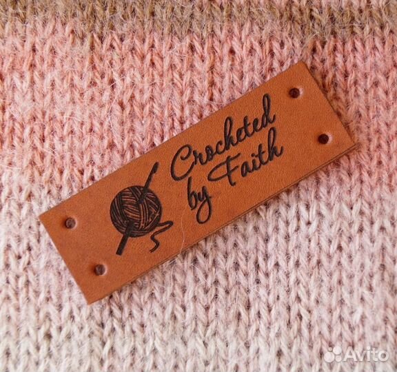 Кожаные бирки с логотипом на заказ