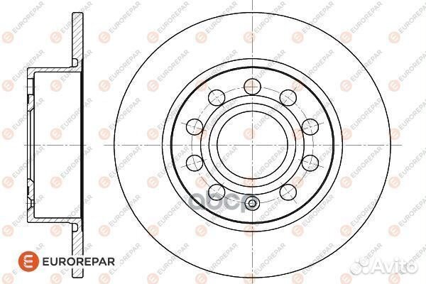 Диск тормозной задний 1618882680 eurorepar