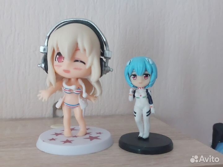 Аниме фигурка чиби рей евангелион и сонико