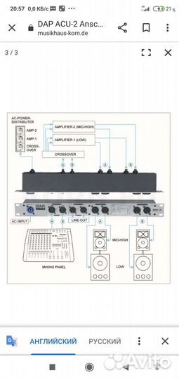 Контроллер и коммутатор DAP Audio ACU-2